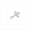 earring cross white gold and white diamonds recycled gold 18 carats chip aupiho jewellery earring cross white gold and white diamonds recycled gold 18 carats chip aupiho jewellery