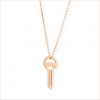 aupiho-joaillerie-collier-clé-évidée-orrose collier clé évidée collection sésame or rose 18 carats recyclé chaine fine aupiho joaillerie
