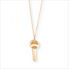 collier clé or rose or recyclé 18 carats sésame aupiho joaillerie