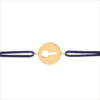 Medal key cord bracelet recycled 18k yellow gold aupiho jewellery Medal key cord bracelet recycled 18k yellow gold aupiho jewellery