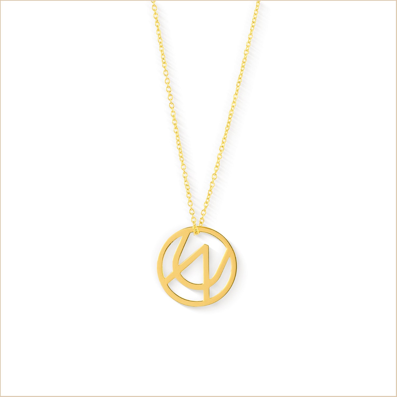 collier médaille or jaune or recyclé 18 carats aupiho joaillerie