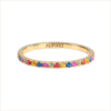 Bague Arc en Ciel tour complet bague alliance or jaune et saphirs multicolores or recyclé 18 carats aupiho joaillerie