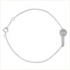 bracelet clé or blanc or recyclé 18 carats chaîne fine aupiho joaillerie sésame bracelet clé or blanc or recyclé 18 carats chaîne fine aupiho joaillerie sésame