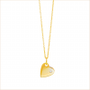 collier coeur or jaune diamant blanc aupiho joaillerie