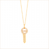 collier clé diamants sesame or jaune recyclé 18 carats aupiho joaillerie collier clé diamants sesame or jaune recyclé 18 carats aupiho joaillerie