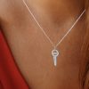 key necklace in gold and white diamonds 18-carat recycled white gold aupiho jewellery key necklace in gold and white diamonds 18-carat recycled white gold aupiho jewellery