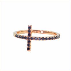 bague croix barrette diamants or recyclé 18 carats bijou aupiho