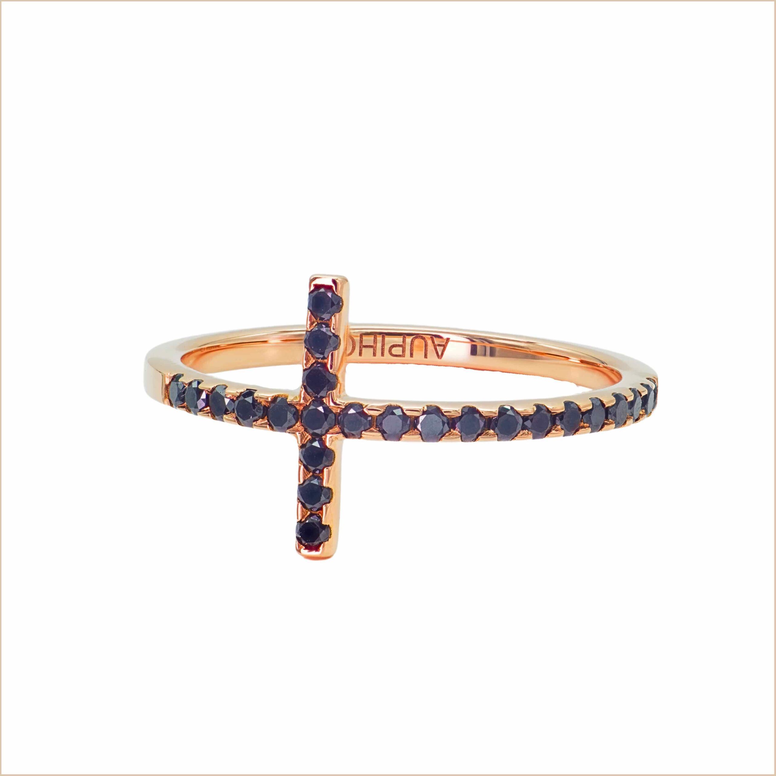 bague croix barrette diamants or recyclé 18 carats bijou aupiho bague croix barrette diamants or recyclé 18 carats bijou aupiho