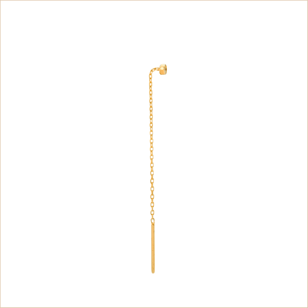 boucle d’oreille solitaire chaine or jaune et diamant blanc or recyclé 18 carats puce aupiho joaillerie boucle d’oreille solitaire chaine or jaune et diamant blanc or recyclé 18 carats puce aupiho joaillerie