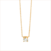 Solitaire claw set diamond necklace yellow gold white diamond 18k recycled gold aupiho jewellery Solitaire claw set diamond necklace yellow gold white diamond 18k recycled gold aupiho jewellery