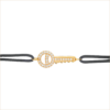 bracelet cordon clé diamants en or et diamants sésame or recyclé 18 carats aupiho