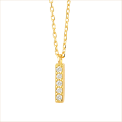 collier barrette diamants pendentif blancs or recyclé 18 carats jane aupiho joaillerie