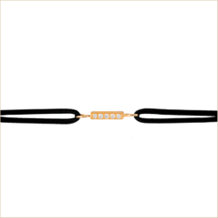 bracelet cordon barrette or jaune et diamants blancs or recyclé 18 carats aupiho joaillerie