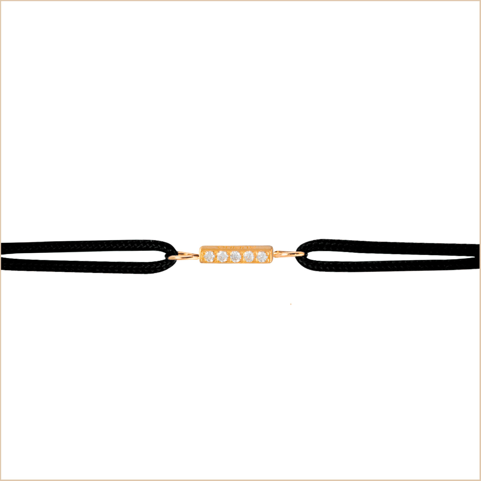 bracelet cordon barrette or jaune et diamants blancs or recyclé 18 carats aupiho joaillerie bracelet cordon barrette or jaune et diamants blancs or recyclé 18 carats aupiho joaillerie