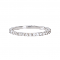 bague alliance diamants éternité or 18 carats recyclé aupiho