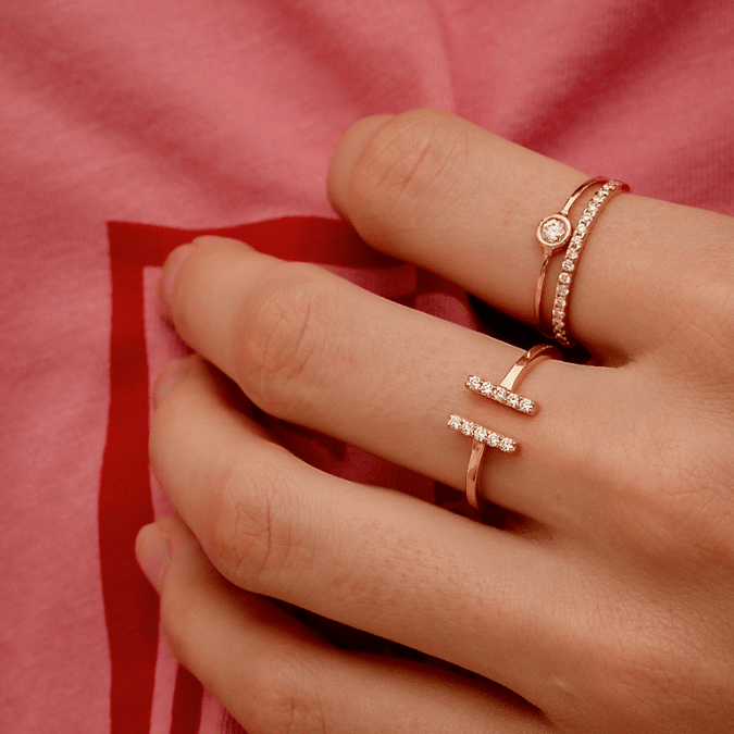 bague barrette or jaune et diamants blancs or recyclé 18 carats aupiho joaillerie bague barrette or jaune et diamants blancs or recyclé 18 carats aupiho joaillerie