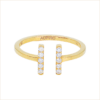 barrettes ring in yellow gold and white diamonds in 18-carat recycled gold aupiho jewelry barrettes ring in yellow gold and white diamonds in 18-carat recycled gold aupiho jewelry
