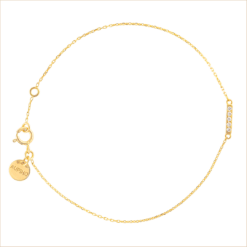 bracelet barrette or jaune et diamants blancs or recyclé 18 carats jane aupiho joaillerie
