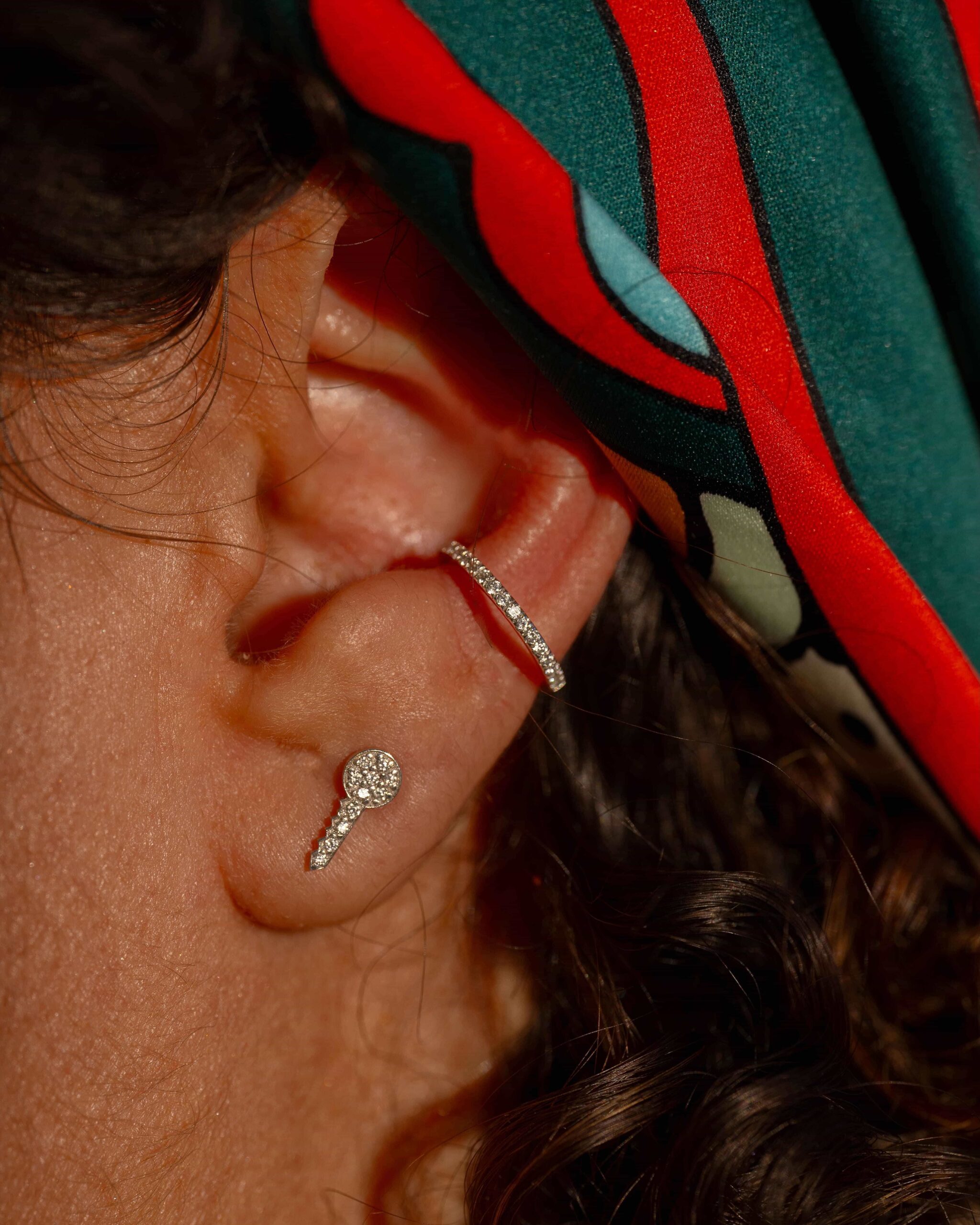 ear cuff diamonds white gold paved with white diamonds recycled gold aupiho jewelry ear cuff diamonds white gold paved with white diamonds recycled gold aupiho jewelry