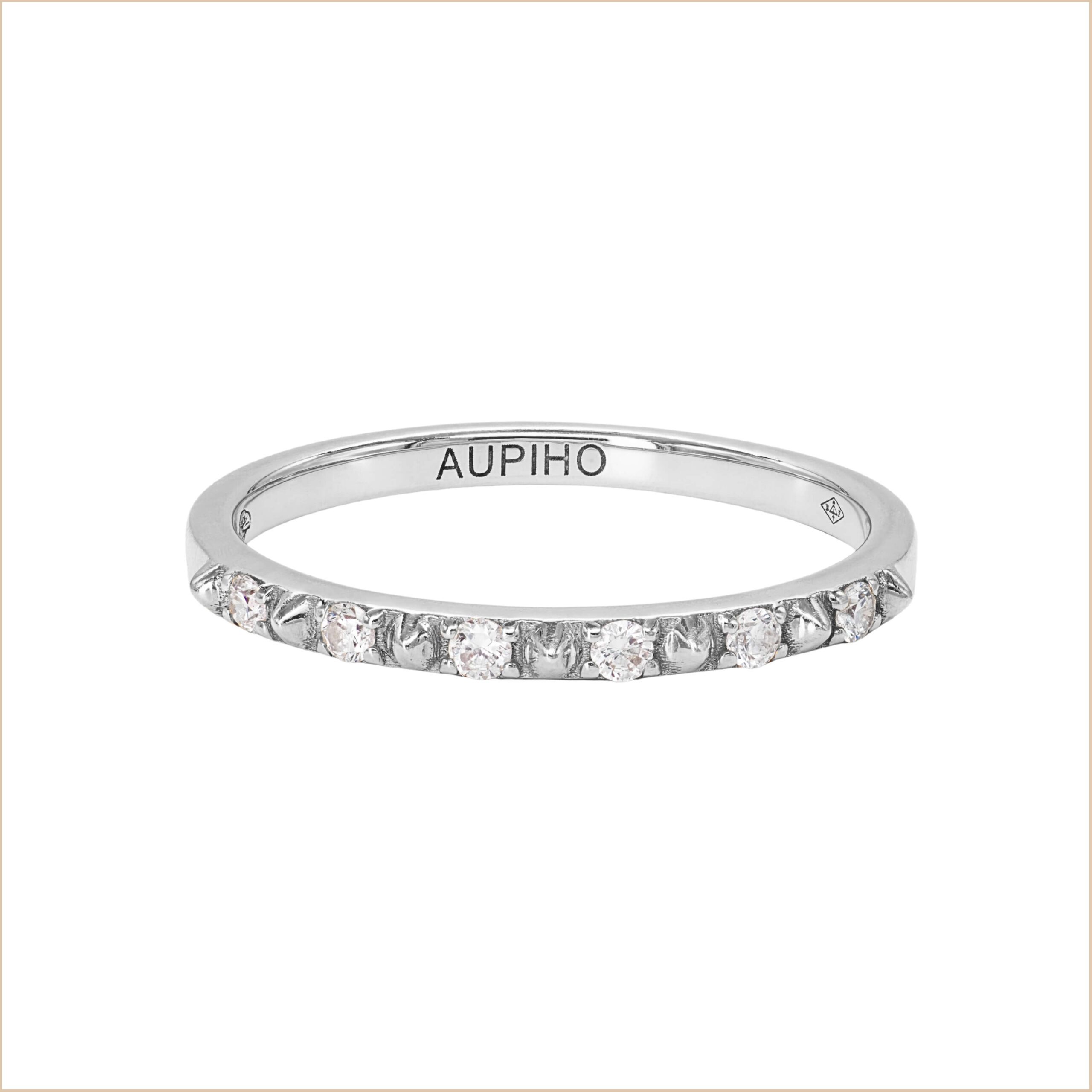 bague or blanc et diamants blancs or recyclé 18 carats rock me aupiho joaillerie bague or blanc et diamants blancs or recyclé 18 carats rock me aupiho joaillerie