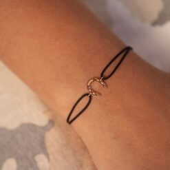 bracelet cordon fer a cheval or recyclé 18 carats aupiho joaillerie