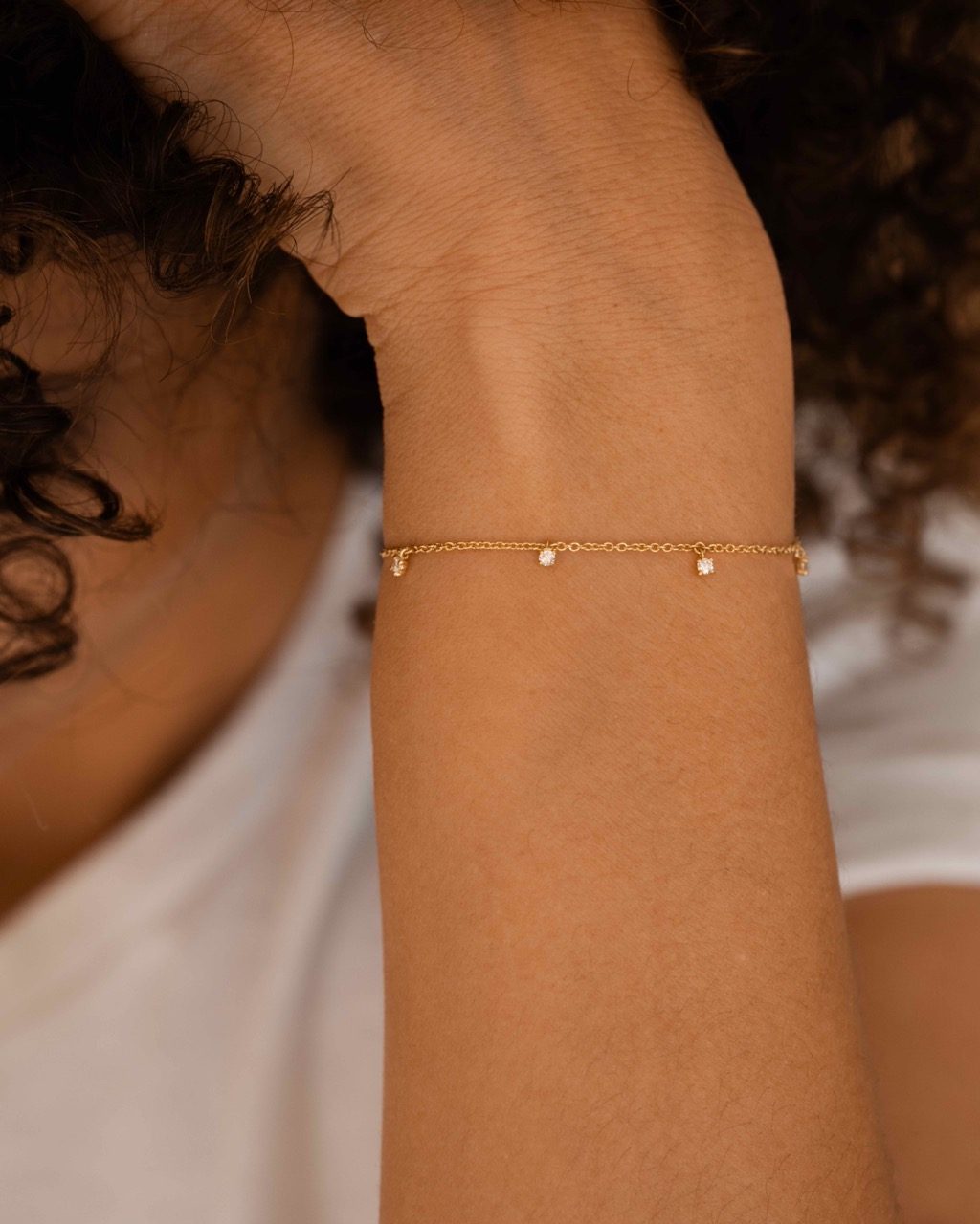 bracelet pampilles yellow gold white diamonds 18 carats recycled gold aupiho jewellery bracelet pampilles yellow gold white diamonds 18 carats recycled gold aupiho jewellery