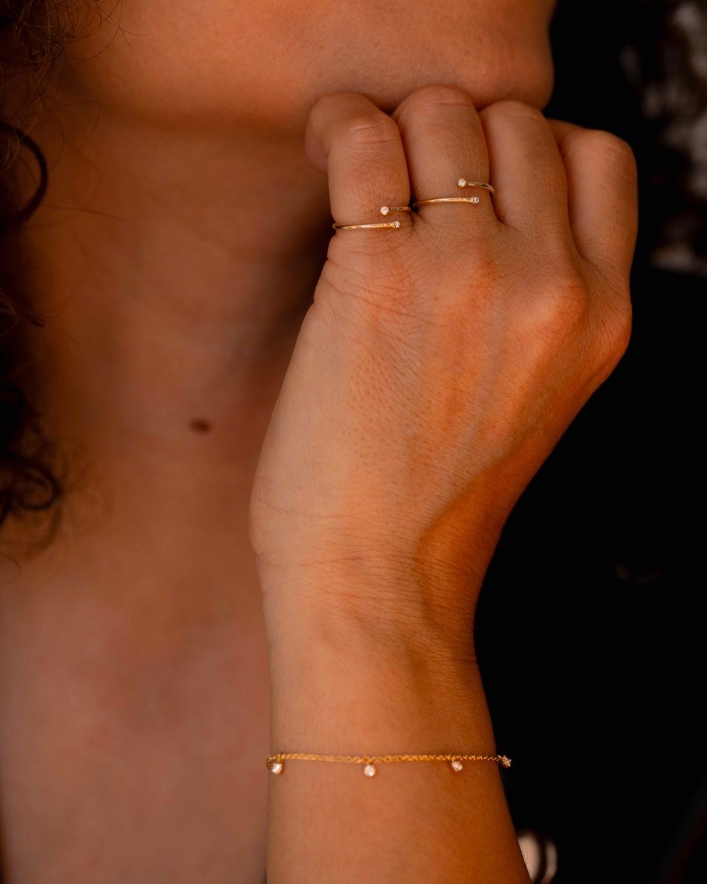 bracelet pampilles or jaune diamants blancs or 18 carats recyclé aupiho joaillerie bracelet pampilles or jaune diamants blancs or 18 carats recyclé aupiho joaillerie