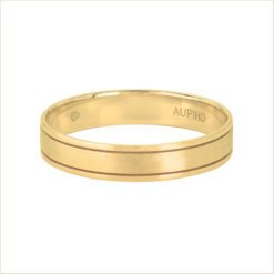 men's 18 carat recycled gold ring ever brushed aupiho jewellery