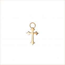 Nouveautés bijoux AUPIHO joaillerie charm croix or jaune illusion aupiho joaillerie