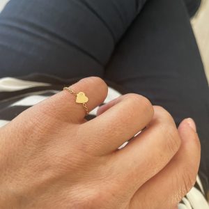 Bague chaîne : alliance de style et de modernité Bague chaîne : alliance de style et de modernité bague chaine coeur or jaune diamant blanc aupiho joaillerie scaled e1728907997548