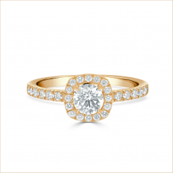 Nouveautés bijoux AUPIHO joaillerie bague solitaire diamant rond or blanc diamants blancs aupiho joaillerie