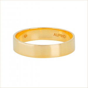 Quelle alliance pour homme choisir pour un mariage ? alliance pour homme or jaune 18 carats aupiho joaillerie