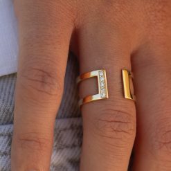 bague large or et diamants Anna aupiho joaillerie