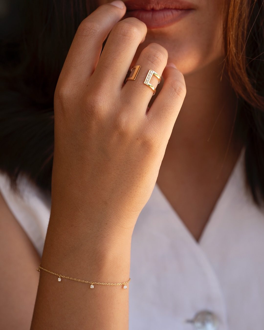 bague or et diamants anna