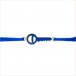 Nouveautés bijoux AUPIHO joaillerie bracelet cordon clé laque bleu or jaune colors aupiho joaillerie