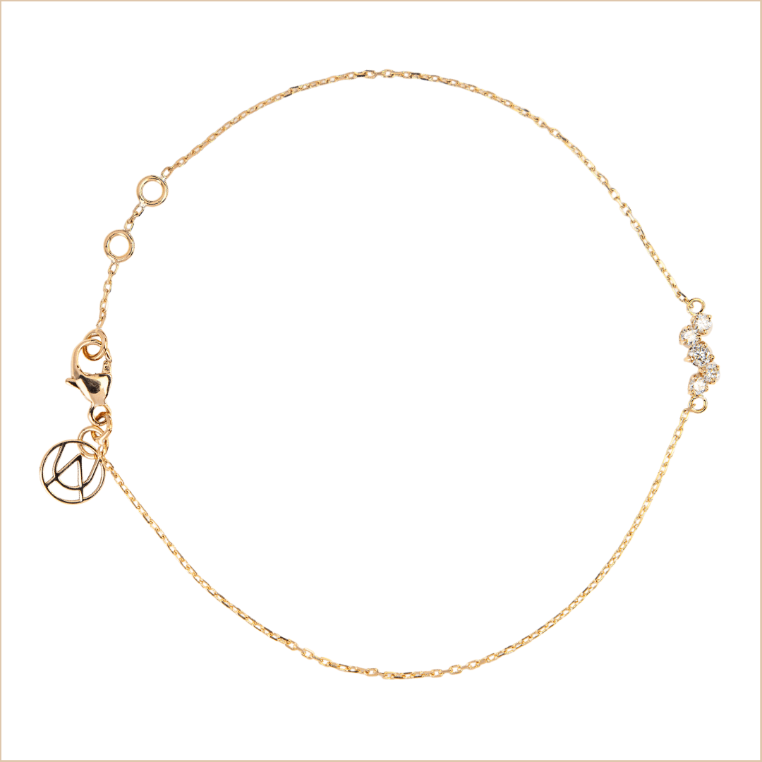 bracelet constellation or jaune diamants blancs aupiho joaillerie