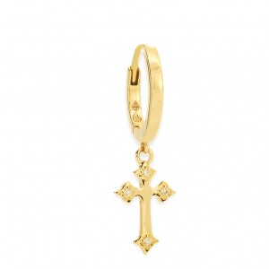 boucles_oreilles_croix_or_jaune_diamants_aupiho_joaillerie_sf